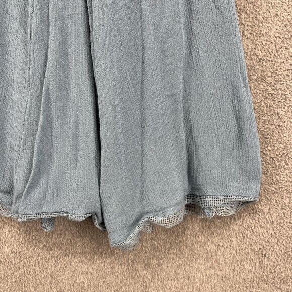 Kimchi Blue Dress Womens Small Blue Embroidered Lace Mesh Boho Flare Lined - Picture 6 of 16